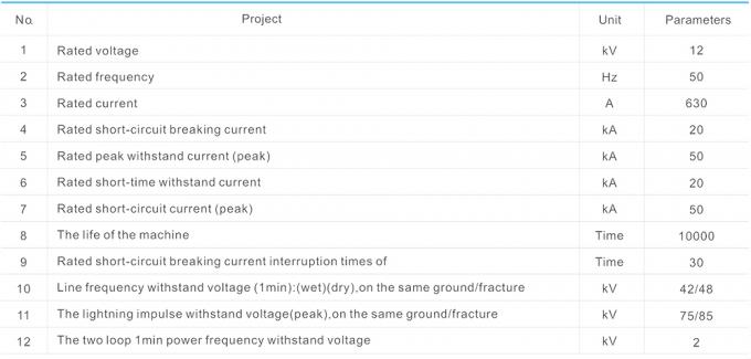 Plastic Vcb HV High Voltage Circuit Breaker For Load Current 1