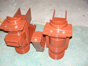 Red High Voltage Epoxy Resin Insulator 40.5kV Shielded Spout Bushing for Switchgear