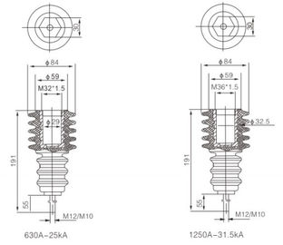 630A - 1250A Pull Rod High Voltage Vacuum Circuit Breaker Indoor Circuit Breaker VCB / VS1